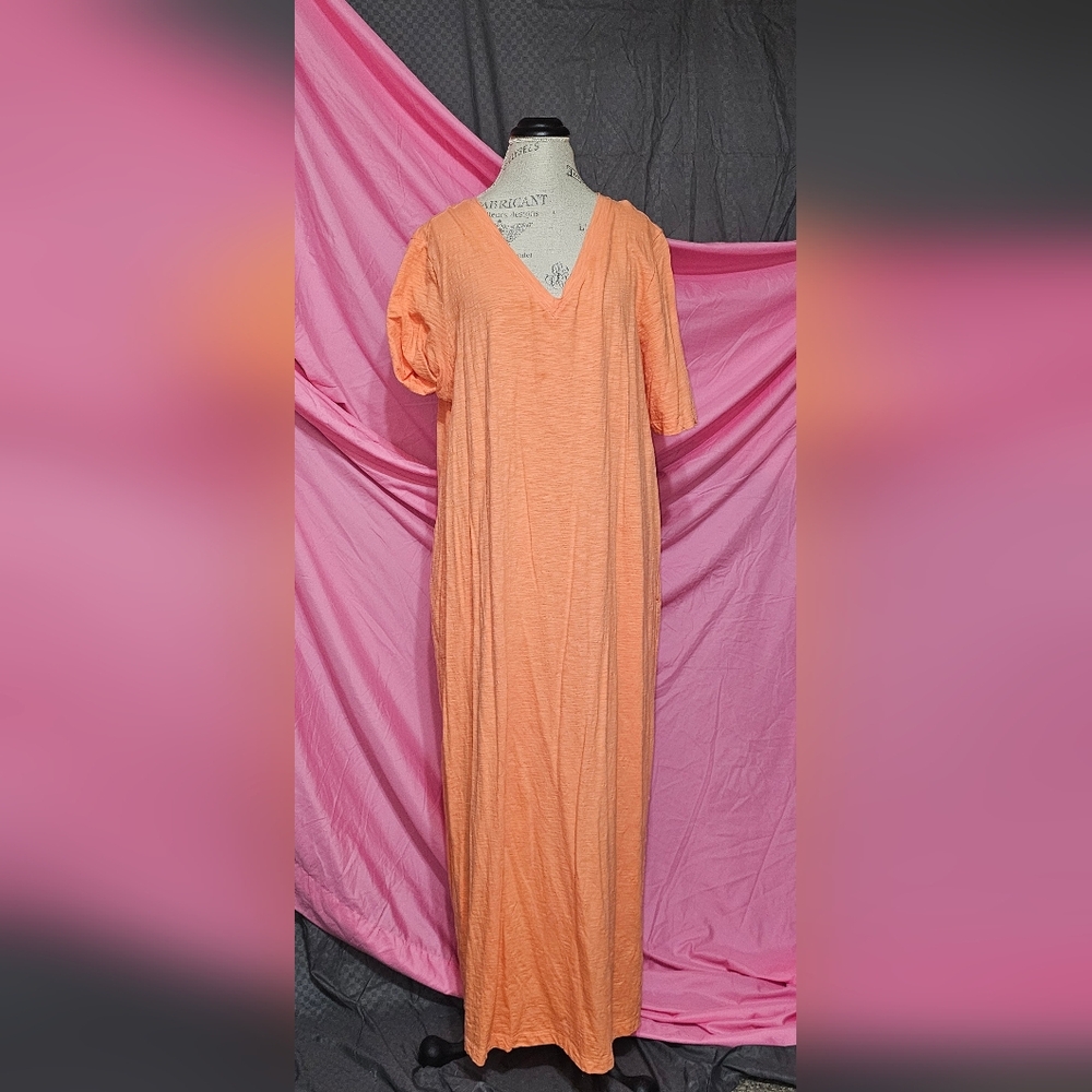 Chico's Vibrant Orange Maxi Dress